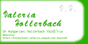valeria hollerbach business card